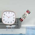 thumbnail image 2 of Reloj De Pared Vintage De Estilo Rústico Para Decoración De Comedor Y Gimnasio, Con Camino De Mesa Navideño, Cómoda, Bufanda, Mesa De Centro Reutilizable De Invierno Para Fiestas., 2 of 8