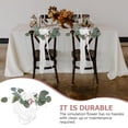 thumbnail image 5 of OFFIGAM 1Set Chair Back Flower White Cloth Plastic Decorative Wedding Theme Party Home Gathering, 5 of 8