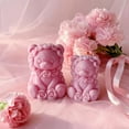 thumbnail image 6 of JDH 2PCS Rose Bear Silicone Mold,3D Teddy Bear Candle Making Molds,Silicone Epoxy Resin Mould,Ornament for DIY Wax Candle Art Craft Cake Chocolate Home Decor Valentine Gifts Birthday Gift, 6 of 7