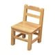 thumbnail image 3 of Silla infantil de madera con dos peldaños y respaldo de escalera, muebles infantiles fiables para el aula. Altura del asiento 22cm, 3 of 9