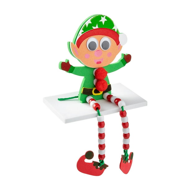 Beaded Christmas Elf Craft Kit, Makes 12, Craft Kits, Christmas, 12