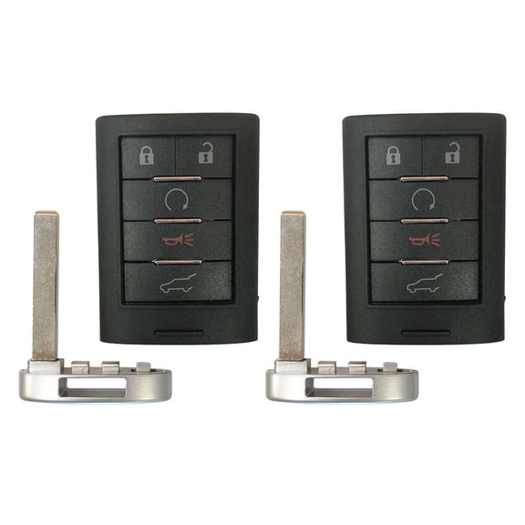 2 Remote Key Fob for 2013 2014 Cadillac SRX ATS ELR XTS NBG009768T 5 BUTTON