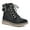 Black Fabric, variant on Hearten Women's Hiker Ankle Boots Color: Black Fabric Size: 9