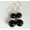 Black Agate, variant on K-KED Beautiful 8-10mm Multicolor Jade Round Gemstone 925 Silver Hook Dangle Earrings-Violet Jade
