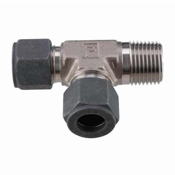 Parker 1/4" CPI x MNPT SS Male Run Tee 4-4-4 RBZ-SS