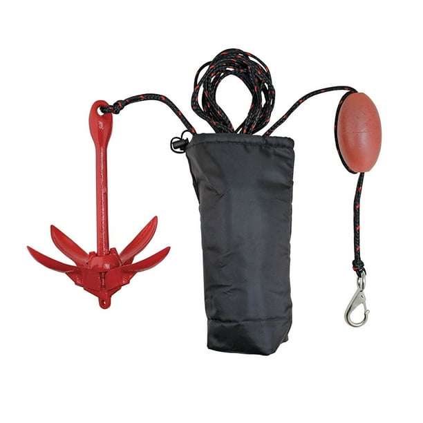 Pactrade Marine Complete Folding Anchor System Kit PWC Boat Kayak Canoe