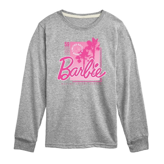 Barbie - Barbie Pink Core - Toddler And Youth Long Sleeve Graphic T-Shirt