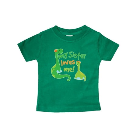 

Inktastic My Sister Loves Me Baby Boy Gift Baby Boy T-Shirt