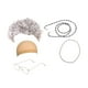 thumbnail image 5 of Peluca de abuela para disfraz de anciana, accesorio de cosplay, fácil de usar, ideal para fiestas. Cabello rizado plateado, 5 of 8