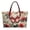 Butterfly Daisy, variant on French Bulldog Print Tote Bag for Women Portable Handle Handbag Fashion Weekender Bag with Inner Pocket for Travel Vacation