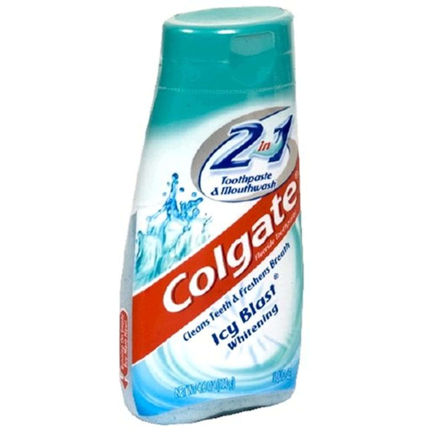 Colgate 2 In 1 Toothpaste & Mouthwash, Whitening Icy Blast 4.6 Oz