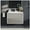 Gray, variant on Eviva Vienna 36 in. Oak Black Wall Mount Bathroom Vanity with White Integrated Acrylic Sink