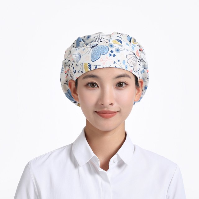 Gorro de trabajo transpirable para alimentos, bolsa para el cabello, aceite de cocina, humo, restaurante, gorro de chef, gorro de enfermera para el hogar y la salud