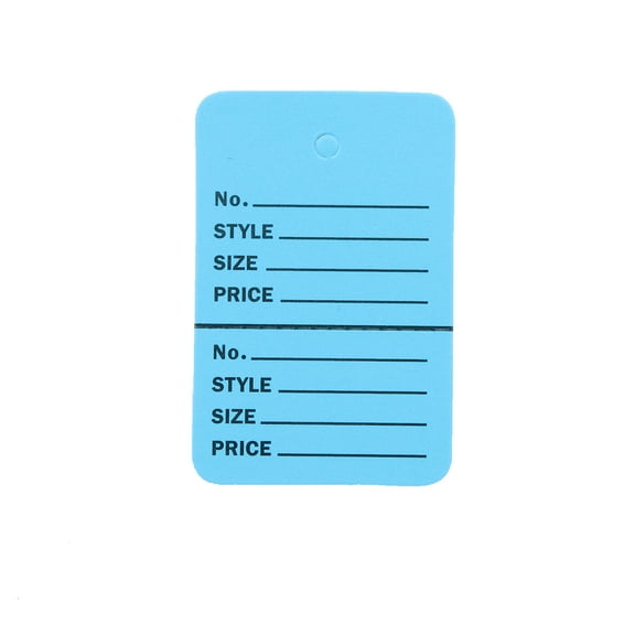 SSWBasics Blue Perforated Clothing Tags - 1000 Unstrung Tags for Clothes - Coupon Price Tags - Clothing Tags and Labels - 1¼”W x 1⅞”H