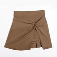 thumbnail image 6 of PBFRDSJ Womens Flowy Wrap Skirt Y2K High Waisted Athletic Skorts with Build-in Shorts Side Slit Mini Tennis Skirt, 6 of 8