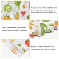 thumbnail image 5 of FORMRS Womens Scarf Winter Soft Long Big Warm Shawls Wrap Tassel Scarves, White Vegetables Pattern, 5 of 9