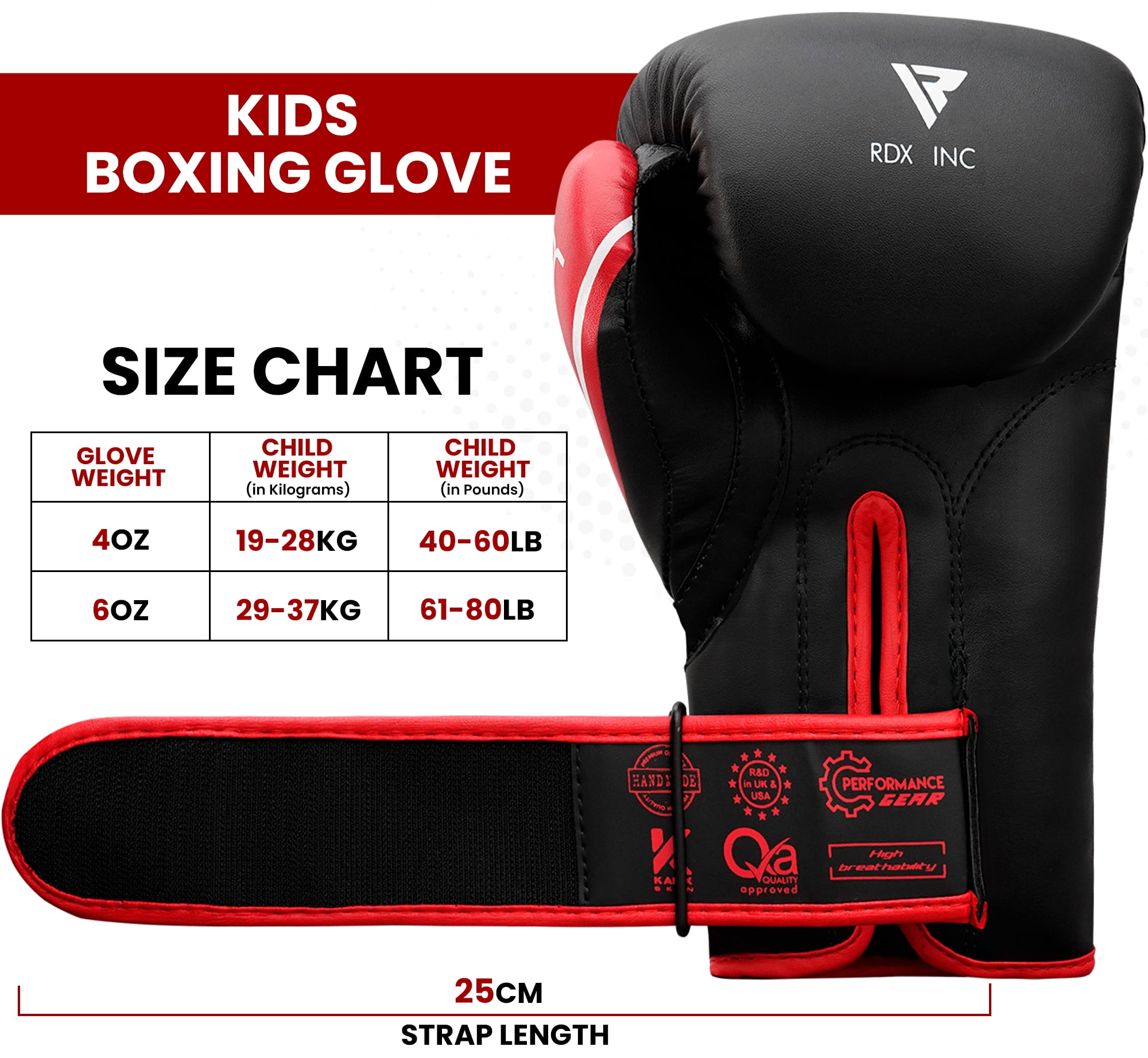 RDX Boxing Gloves for Kids, Maya Hide Leather Junior Champions Punching Training Gloves for Boxing, MMA, Muay Thai Gloves with Ventilated Palm