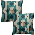 thumbnail image 2 of Boho Geometric Throw Pillow Cover - Geometry Throw Pillow Covers Set of 2 Abstract Modern Art Throw Pillow Covers 16x16 Inches for Home Couch Sofa Outdoor, 2 of 6