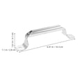 thumbnail image 2 of MERRYHAPY 2Ud Manija De Metal Para Puertas Exteriores Compatible Con Persianas Enrollables Plata, 2 of 8