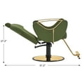 thumbnail image 5 of BarberPub Reclining Barber Chair with Adjustable Headrest, Hydraulic Pump Salon Hair Chair, 5 of 9