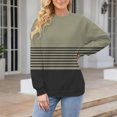 thumbnail image 2 of MESSUEN Pullover Sweatshirts for Women Thermal Long Sleeve Women Winter Sweatshirts for Women Woman Long Sleeve Tops Long Sleeve Shirt Women Thermal Tops for Women Womens Sweatshirts Trendy Khaki 1 L, 2 of 4