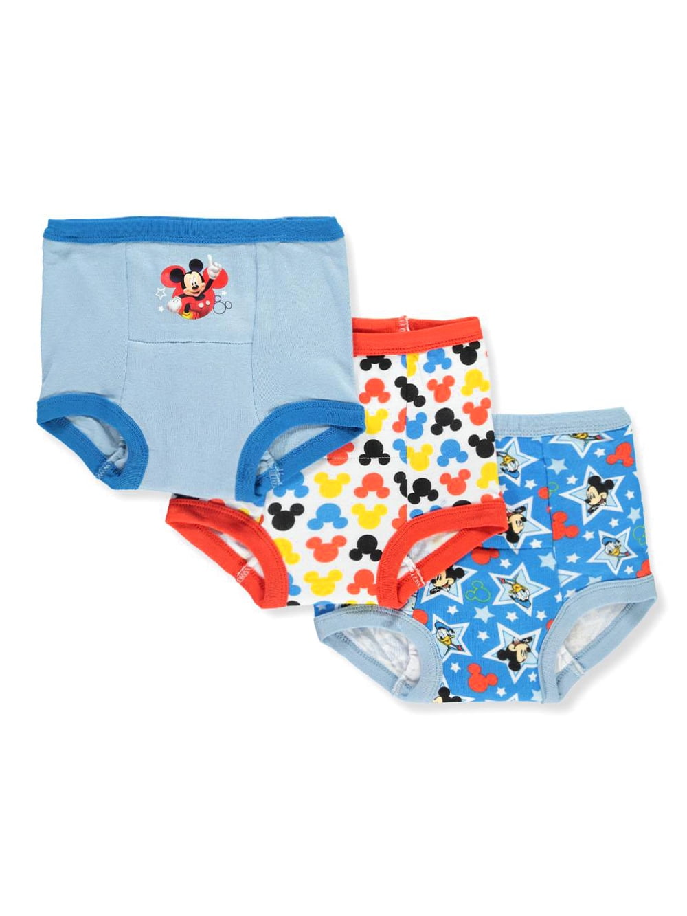 Disney Mickey Mouse Boys' 3Pack Training Pants & Chart Set blue/multi, 4t (Toddler)