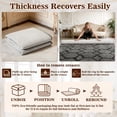thumbnail image 3 of ZRSDIXKI 8ft x 10ft Area Rug, Soft Fluffy Area Rugs for Living Room Rug Bedroom Rug Geometric Carpet, Gray and Black, 3 of 15