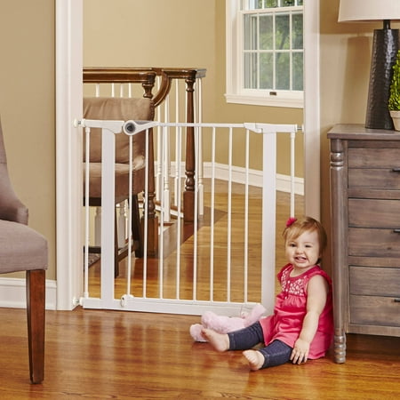 North States Essential Walk-Thru Baby Gate, 29.8"-43.6