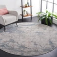 thumbnail image 2 of SAFAVIEH Vogue Vardan Abstract Area Rug, Grey/Blue Rust, 6'7" x 6'7" Round, 2 of 8