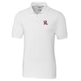 thumbnail image 2 of Men's Cutter & Buck White Frisco RoughRiders Big & Tall DryTec Advantage Tri-Blend Pique Polo, 2 of 3