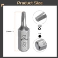 thumbnail image 2 of Uxcell 10pcs 1/4" Hex Shank SQ0 Head 1" Length S2 Square Head Screwdriver Bit, 2 of 6