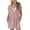 Pink, variant on Babysbule Womens Beach Jumpsuits Overalls Casual V Neck Short Sleeve Wide Leg Button Beach Rompers Outfit With Pockets