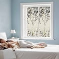 thumbnail image 3 of Grey Eucalyptus Window Privacy Film, Farmhouse Weeping Leaves on Linen Static Cling UV Sun Blocking Heat Control Window Tint Day and Night, Non-Adhesive One Way Windows Privacy Cover 17.7''x39.3'', 3 of 7