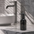 thumbnail image 6 of Unique Bargains 1 Pc Cylinder Marble Soap Dispenser 13.53oz Black Gold Tone, 6 of 6