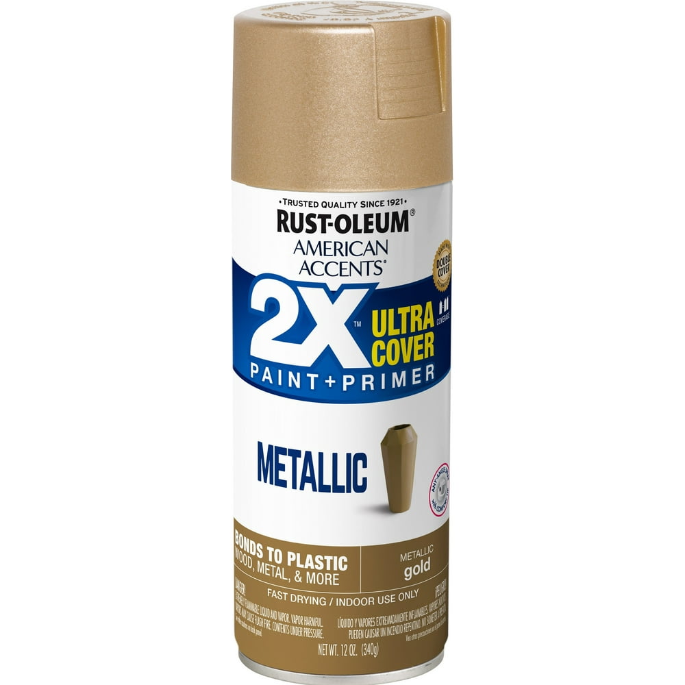 Gold, RustOleum American Accents 2X Ultra Cover Metallic Spray Paint