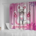 thumbnail image 4 of Faith Love Hope Poodle Breast Cancer Awareness Survivor Shower Curtain Poodles Dog Lover Gifts Idea Waterproof Bathroom Bathtub Curtain - 02017, 4 of 5