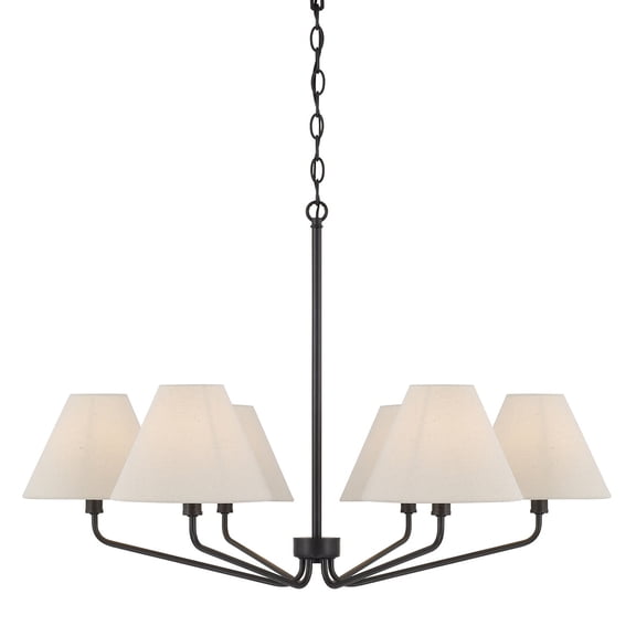 Capital Lighting 456661ES-713 Chadwick 6 Light 34" Wide Chandelier - Brown