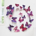 thumbnail image 1 of 12 pegatinas de pared de mariposas de PVC para decoración de bodas, fiestas, mariposas, rojas, 1 of 8