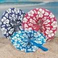 thumbnail image 2 of Paper Hibiscus Print Folding Fans - Party Supplies - 12 Pieces, 2 of 2