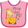 thumbnail image 3 of Inktastic My Gigi Loves Me Boys or Girls Baby Bib, 3 of 4