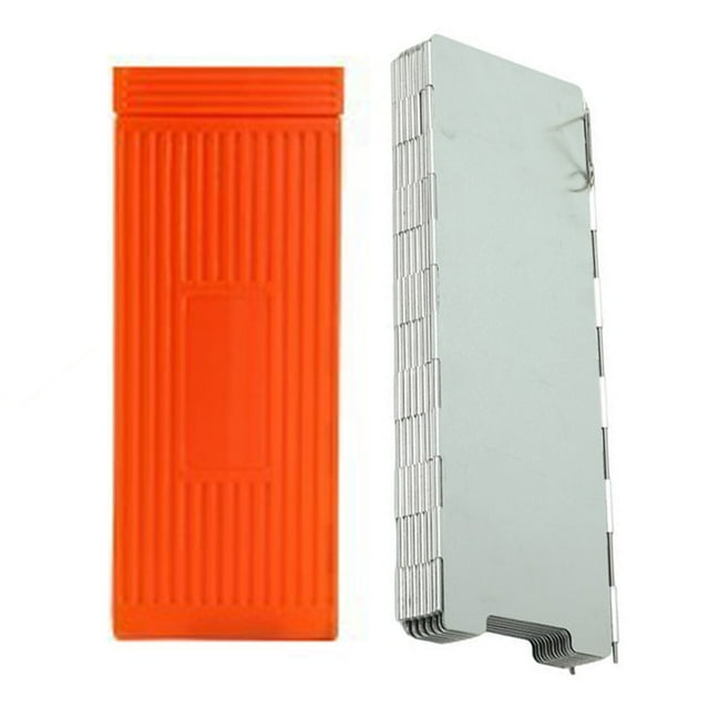 GUANGHONG Pare-Vent pour Réchaud de Camping Plaques en Acier Réchaud de Camping Pare-Vent Pliant pour Pique-Nique en Plein Air Réchaud Pare-Vent avec Sac à Cordon pour Camping Randonnée Pique-Nique Double Inclinaison