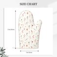 thumbnail image 2 of Cauagu Wildflower Watercolor Print Oven Mitts 2 Piece Set,BBQ Gloves Grilling Gloves Kitchen Silicone Oven Gloves Heat Resistant Oven Mitts for Barbecue Cooking & Baking, 2 of 6