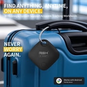 RSH Bluetooth Tracker Smart Tag 4 Pack, Android Compatible with Google Find Hub, Item Finder Key Finder for Wallet, Backpack & Pet Collar, Black