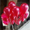 thumbnail image 3 of Magik 100pcs 10 inch Pearl Latex Colorful Thickening Wedding Party Birthday Balloon (Red), 3 of 5