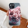 thumbnail image 2 of Heart - shaped Rose Design Phone Case for Couples Valentine’s Day Gift Compatible with iPhone 11/12/13/14/15/16 (Pro Max/Plus), 2 of 9