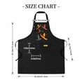 thumbnail image 4 of Colorful Mexican Sombrero Design Apron - 2 Pack Adjustable Bib Apron with 2 Pockets Perfect for Cooking & Chef Use for Men & Women, 4 of 5