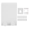 thumbnail image 1 of Tendedero telescópico ajustable de pared, cuerda de secado de ropa de acero inoxidable para baño, lavandería, 9021 W, color blanco, 1 of 14