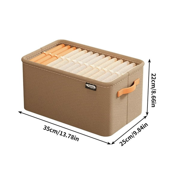 Hovmgk Pant Storage Box, Clothes Organizer Bin, Layered Foldable for Wardrobe, Closet Organizing Accessories, Tidy Pants Keeper for Homeowners, Wardrobe Organizers