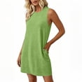 thumbnail image 4 of Sentmoon Robe d'Été Maxi 2026 Couleur Unie Sans Manches Col Ras du Cou Extensible Coupe Régulière Mode Urbaine Robe de Soirée pour Détente et Relax P-2TG, 4 of 7