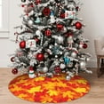 thumbnail image 5 of Sikiie Vintage maple leaves autumn 30-48 inches {designName} Print Christmas Tree Skirt Snowman Xmas Tree Skirt with Edge Christmas Decorations for Holiday Party-36", 5 of 7